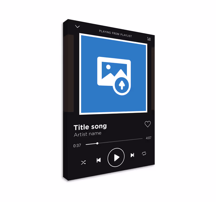 Spotify musik, der spiller lærredskunst - TenStickers