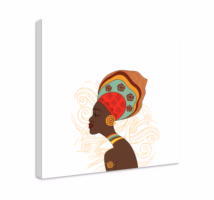 Moderne afrika kontor vægtryk - TenStickers