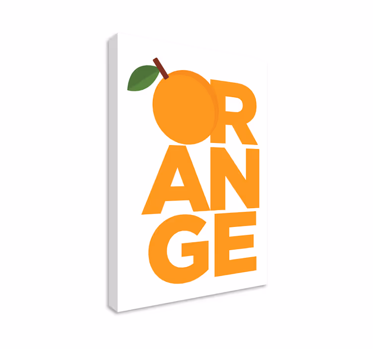 Frugt lærredsbillede med friske citrusmotiver - TenStickers