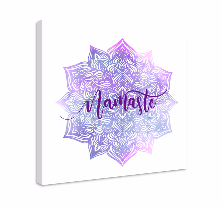 Lilla mandala namaste mandala lærred væg kunst - TenStickers