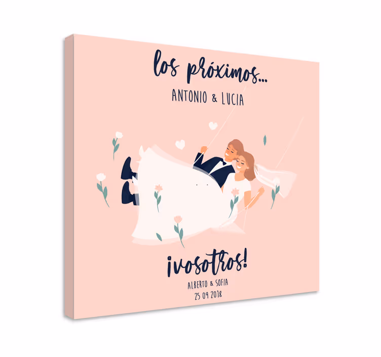 Næste gift bryllup væg kunst lærred - TenStickers