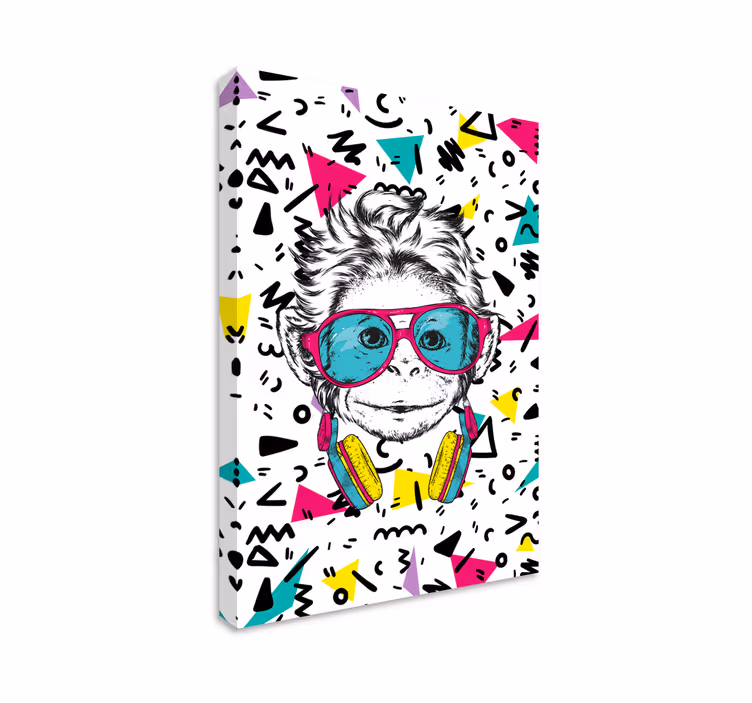 Funky abe teen lærredtryk - TenStickers