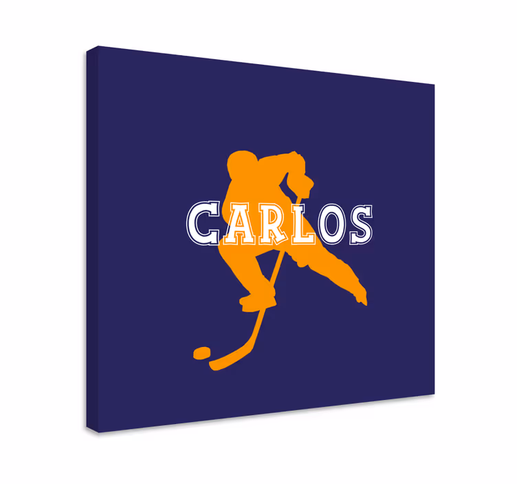 Sport lærredsbillede ishockeyspiller - TenStickers