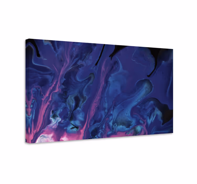 Lilla og blå gradient moderne lærred væg kunst - TenStickers