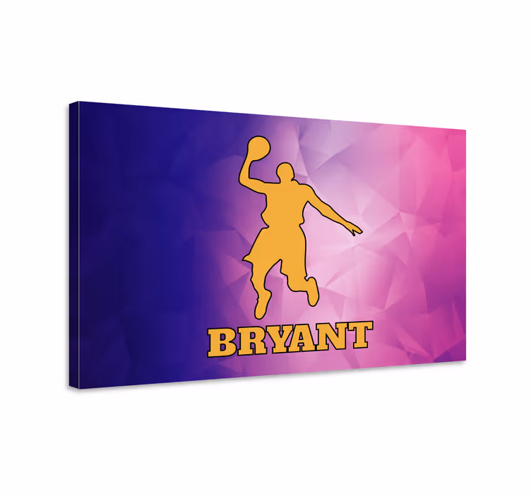 Sport lærredsbillede energisk basketball atlet - TenStickers