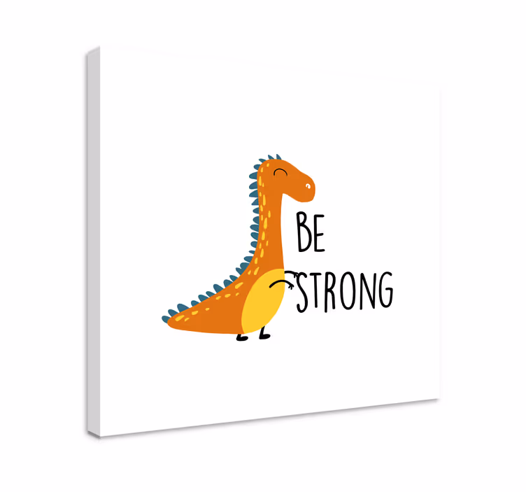 Dinosaur være stærke nordiske kunsttryk - TenStickers