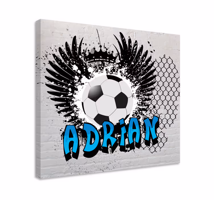 Sport lærredsbillede fodboldinspireret design - TenStickers