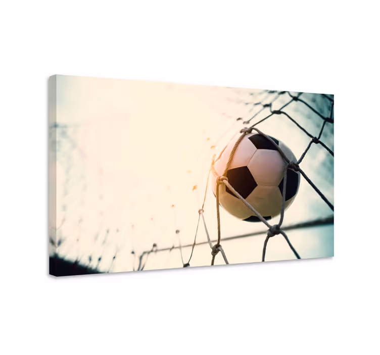 Sport lærredsbillede fodboldmål - TenStickers
