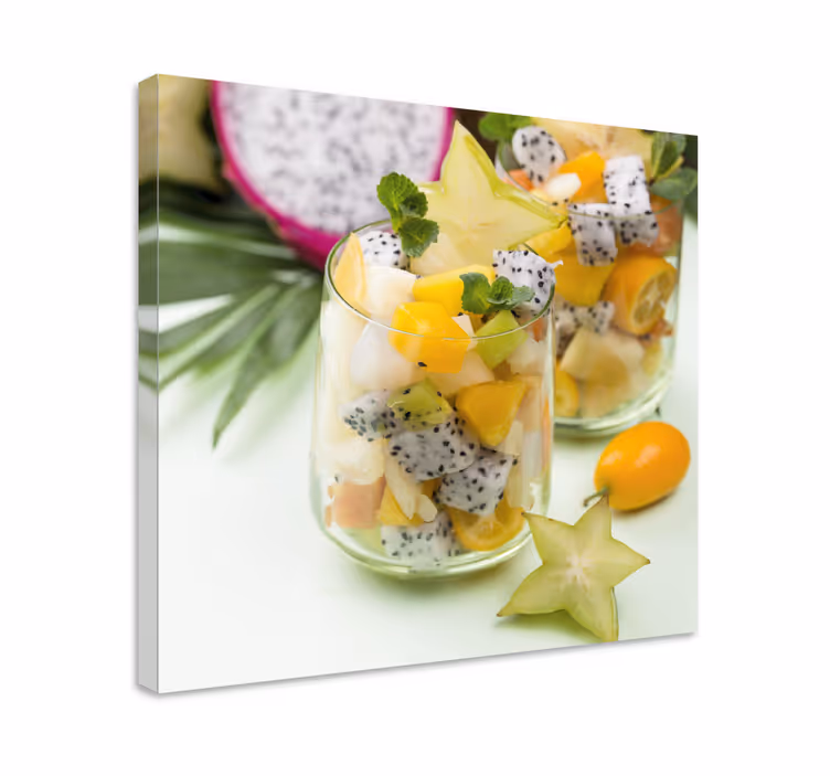Mango og grønne briller frugt lærred - TenStickers