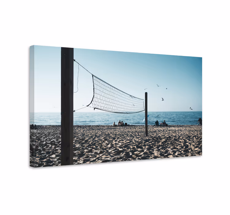 Beachvolley scene sport lærredsbillede - TenStickers