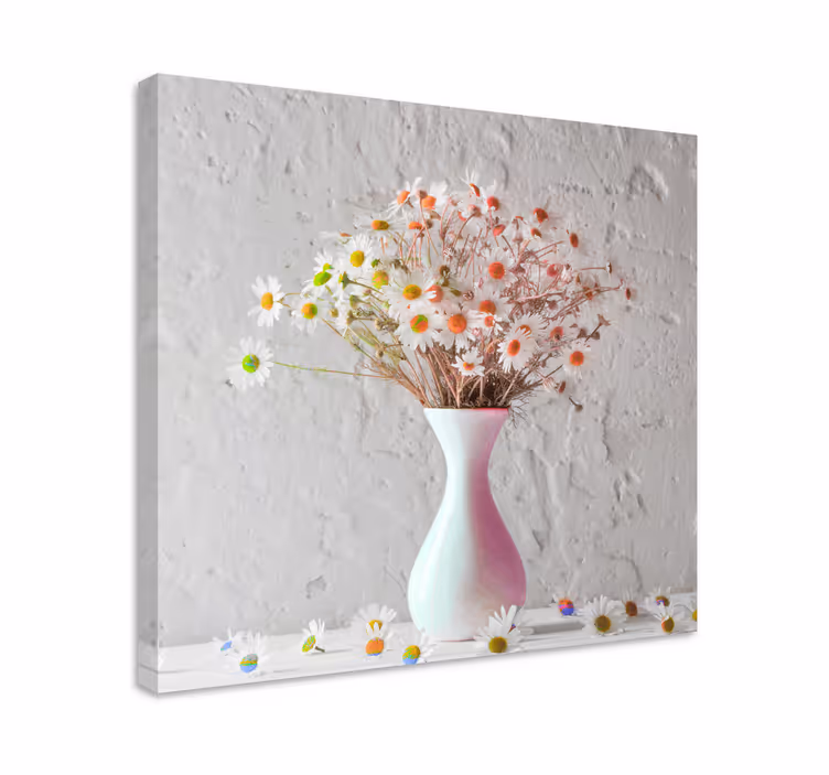 Buket elegance blomster og planter lærredsbillede - TenStickers