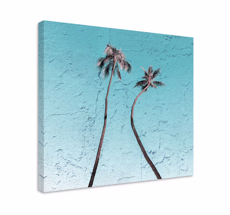 Blomster og planter lærredsbillede elegante palmer - TenStickers