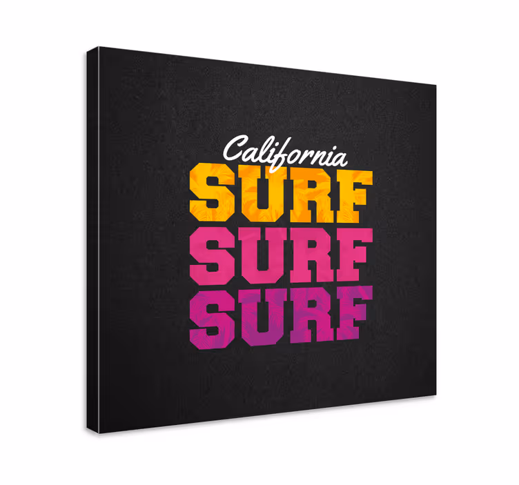 Sport lærredsbillede california surf stil - TenStickers