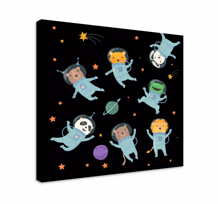 Dyre billeder på lærred kosmisk dyreeventyr - TenStickers