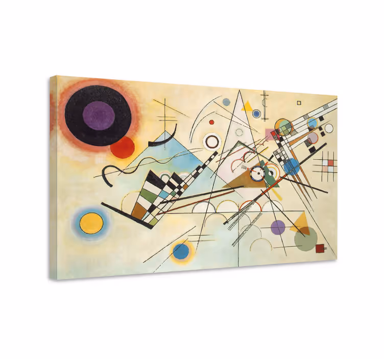 Fantastisk geometrisk kunst maleri geometrisk lærred - TenStickers