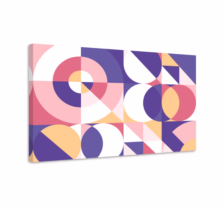 Abstrakte figurer geometrisk kunst geometrisk lærred - TenStickers