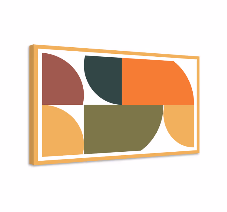Abstrakt geometrisk kunst geometrisk lærred - TenStickers