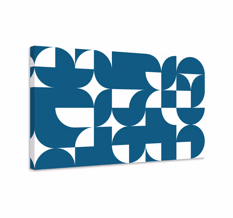 Geometrisk lærredsbillede moderne formfusion - TenStickers