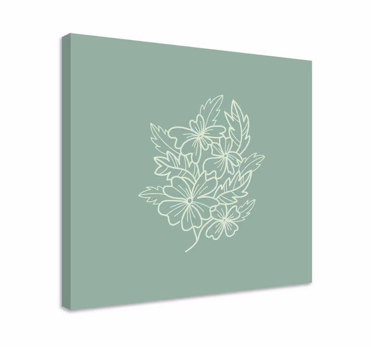 Grøn minimalistisk flot køkkenvægstryk - TenStickers