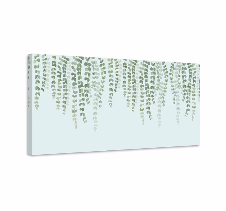 Hængende elegante planter plante lærredstryk - TenStickers