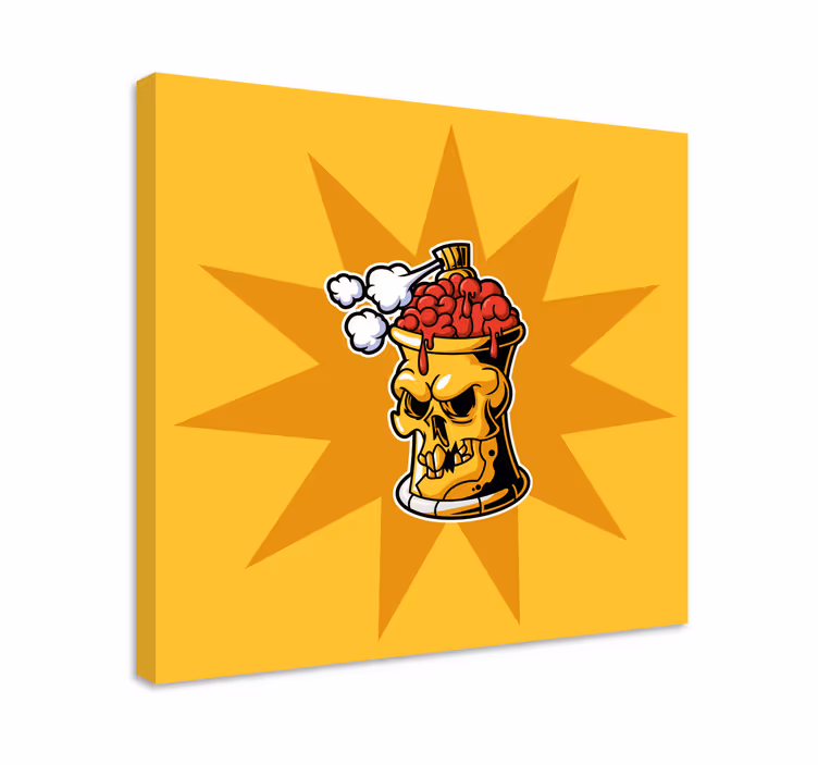 Kraniehjernebeholder lærred - TenStickers