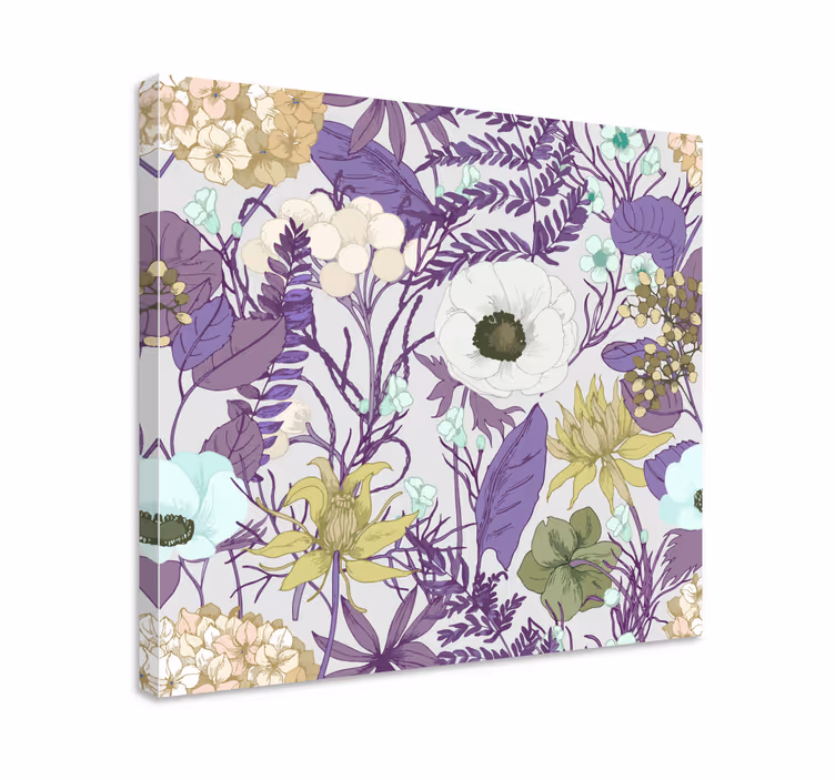 Blomster og planter lærredsbillede blomstermagi - TenStickers