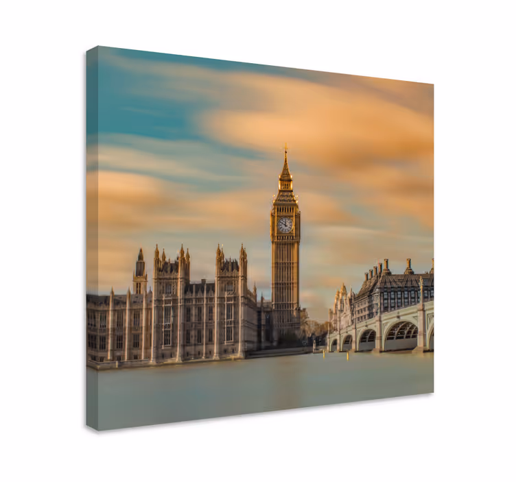 By lærredsbillede big ben vartegn - TenStickers