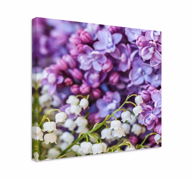 Blomster og planter lærredsbillede liljer og syrener - TenStickers