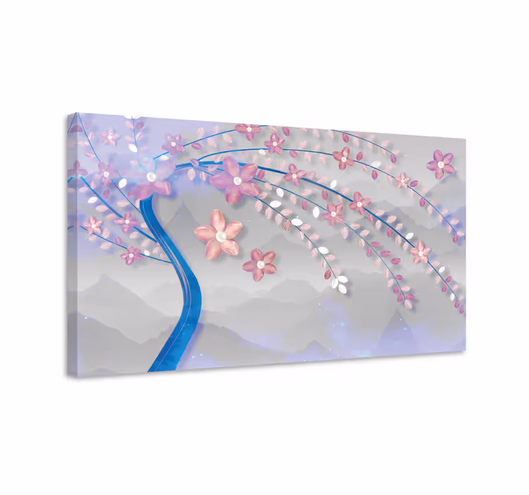 Blomster og planter lærredsbillede sakura blomstergren - TenStickers