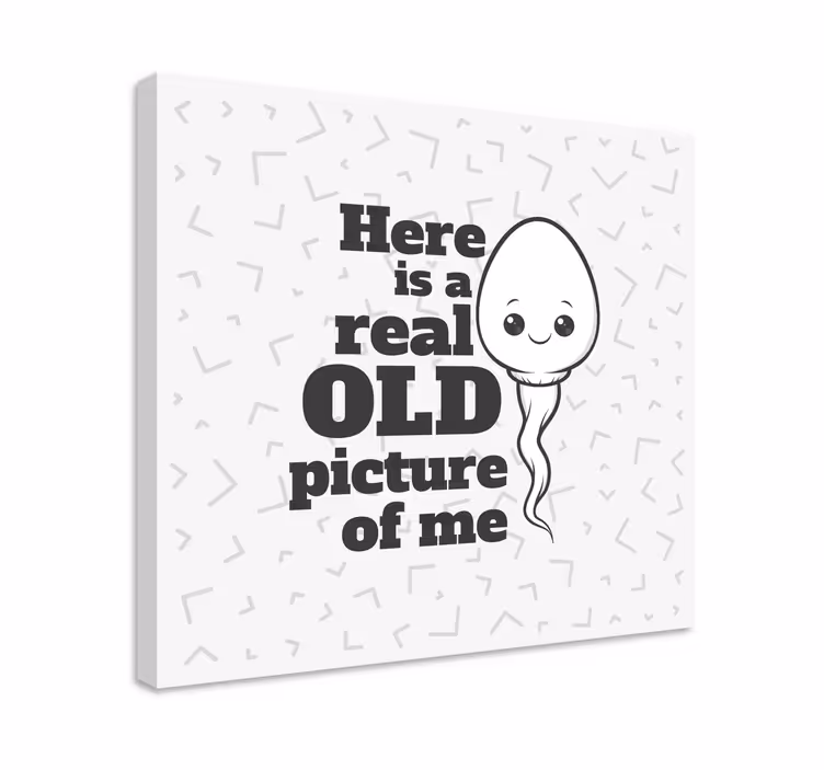 Retro billede på lærred sjov gammel erindring - TenStickers