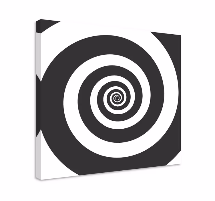 Geometrisk lærredsbillede med spiral mønster - TenStickers