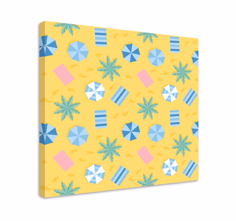 Andre planter og blomster på lærred strandmusten - TenStickers