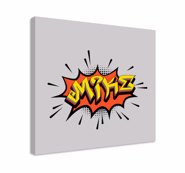 Bombning stil graffiti personlig lærred - TenStickers
