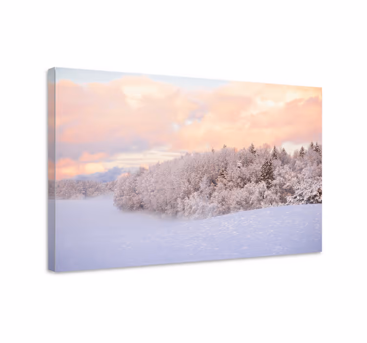 Landskab lærred vinter ro - TenStickers