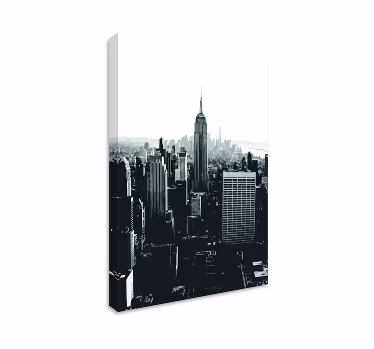 By lærredsbillede empire state udsigt - TenStickers