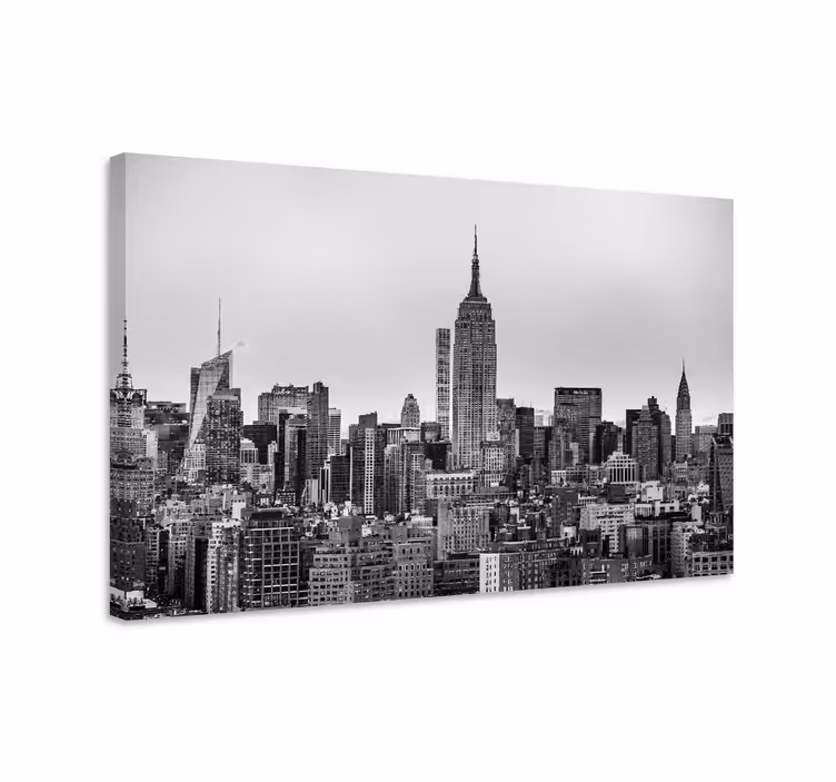 By lærredsbillede new york city silhuet - TenStickers