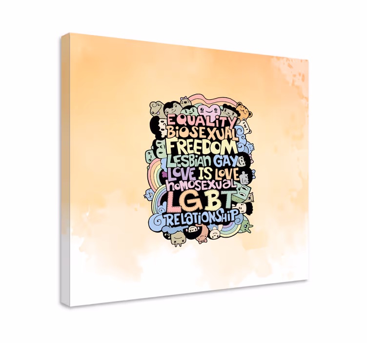 Citat lærredsbillede kærlighed er kærlighed - TenStickers