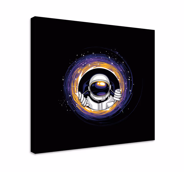 Videospil lærred print astronaut omfavnelse portal - TenStickers