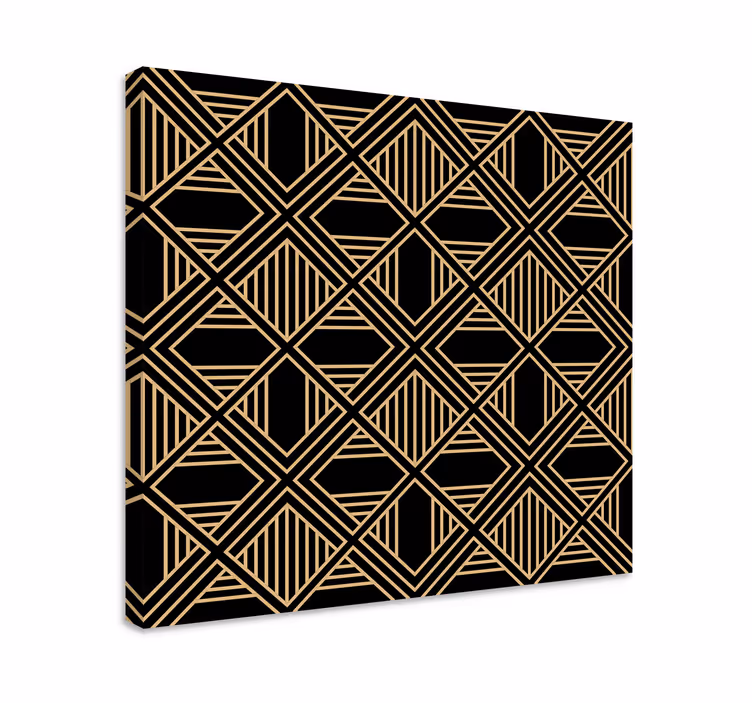 Art deco lærred i stor gatsby -stil - TenStickers