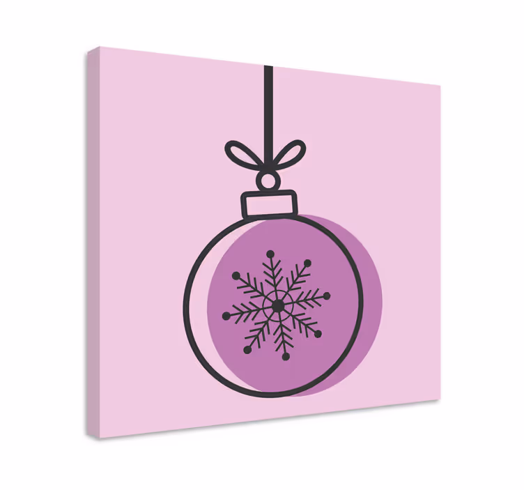 Sport lærredsbillede snefnug ornament - TenStickers