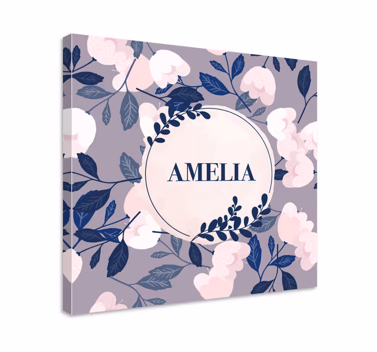 Pastel farve håndmalet blomster lærred - TenStickers