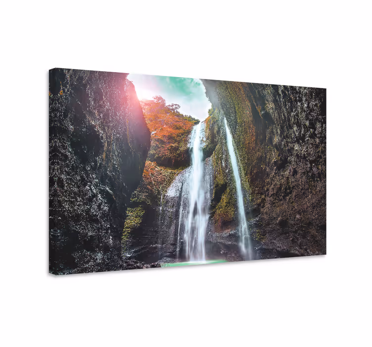 Landskab lærred grand cascade landskab - TenStickers