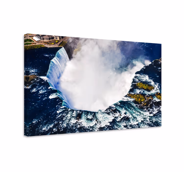 Niagara falls luftfoto landskab lærred - TenStickers
