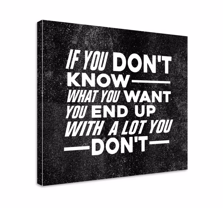 Citat lærredsbillede livsindsigt motivation - TenStickers