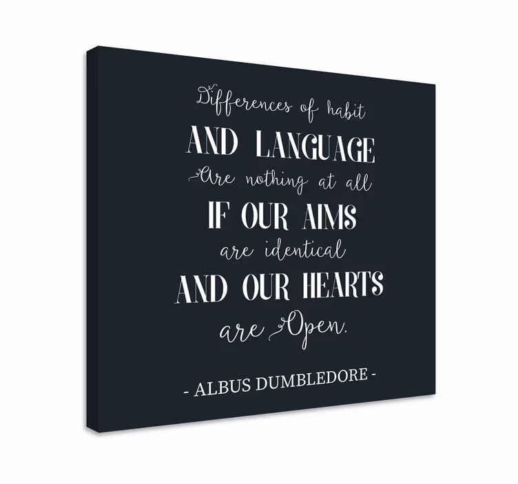 Dumbledore kærlighed citat lærred - TenStickers