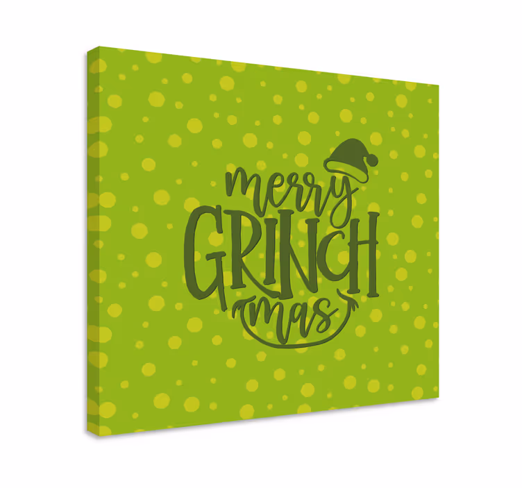 Citat lærredsbillede glædelig grinchmas - TenStickers