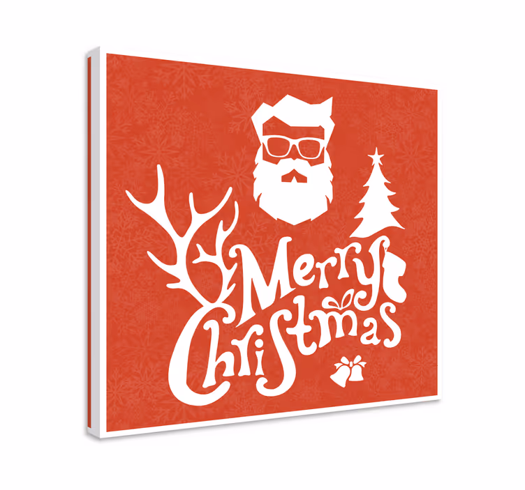 Inspirerende citat på lærredsbillede god jul hilsen - TenStickers