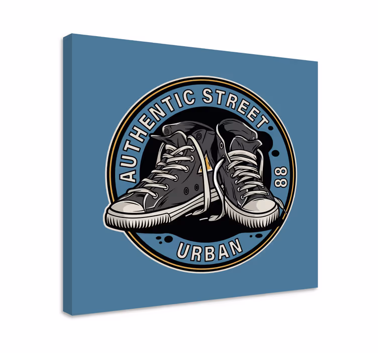 80'erne converse sko illustration retro lærred - TenStickers