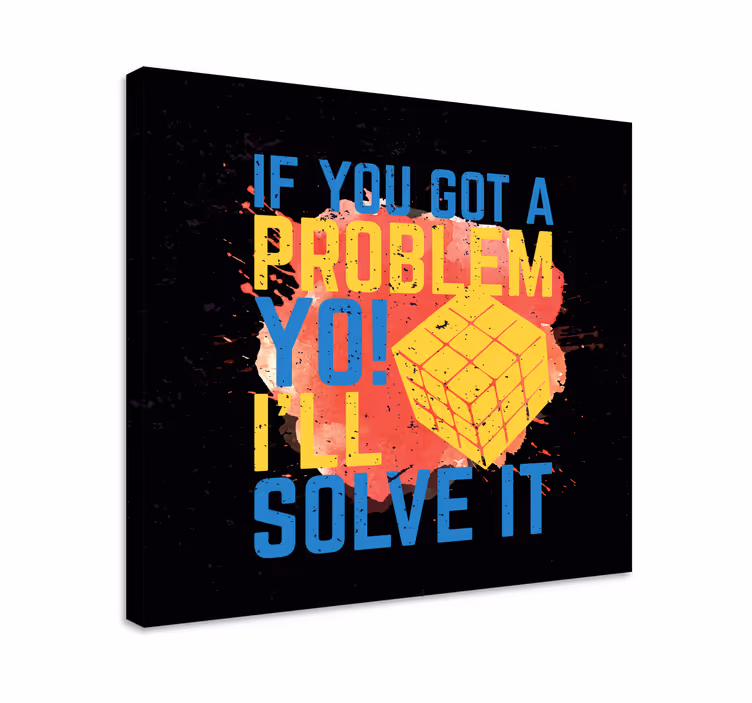 Citat lærredsbillede rubik's cube citat - TenStickers