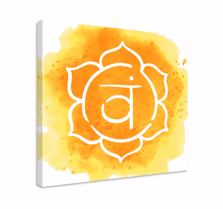 Smukt sakral chakrasymbol moderne lærred - TenStickers